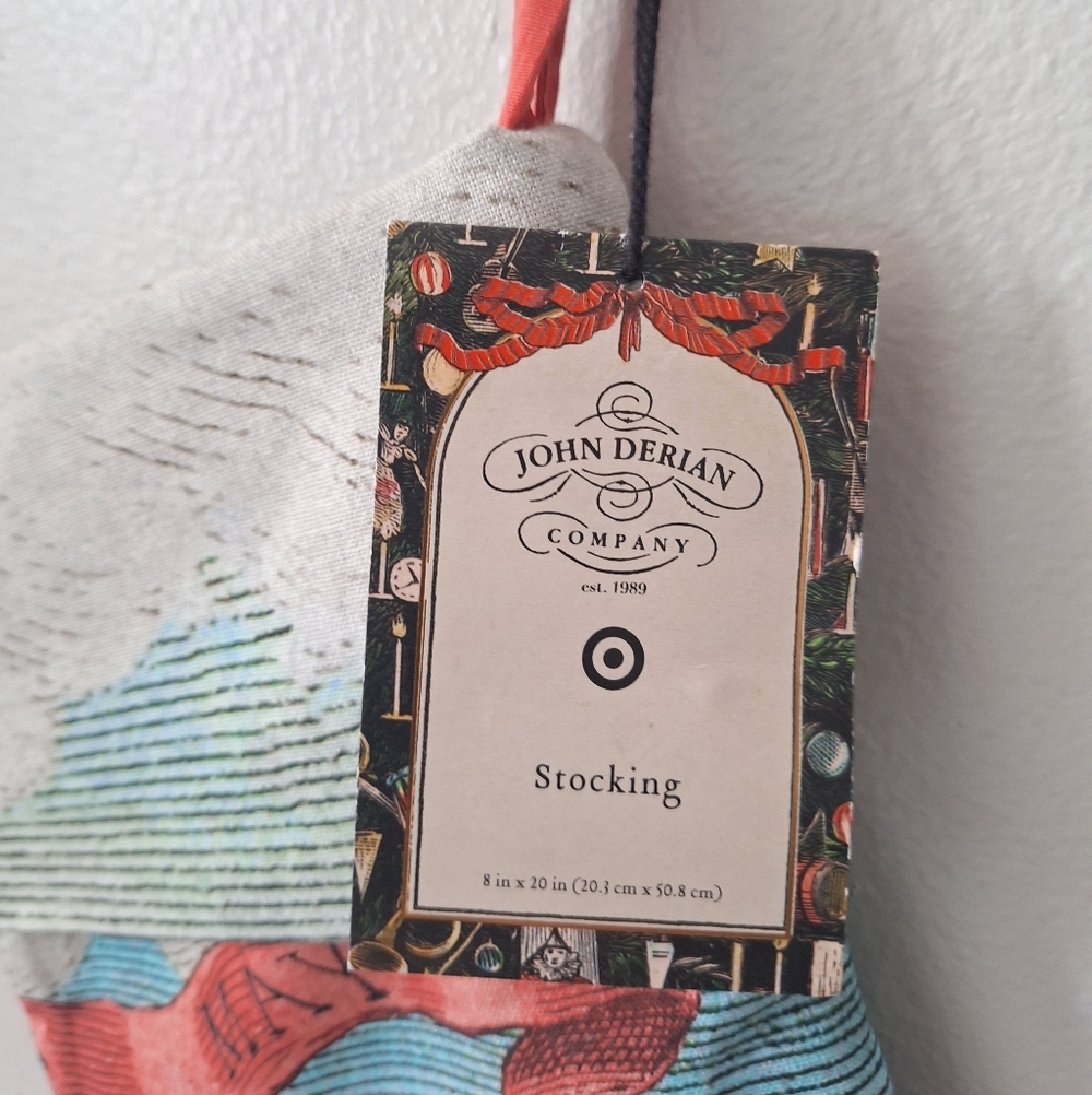 John Derian for Target "May Your Days Be Merry" Stocking - Picture 2 of 4